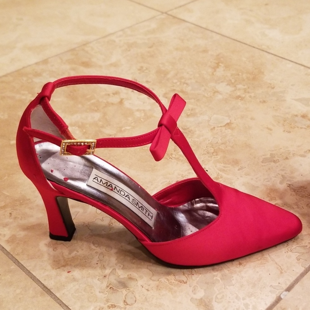 Vintage satin heels